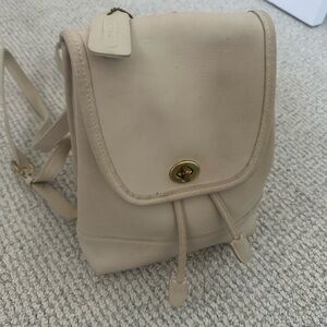 Coach back pack purse - Vintage - Beige